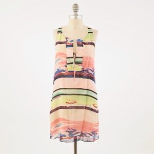Rory Beca Silk Abstract Print Mini Shift Dress
